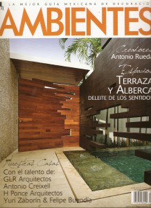 portada Casa Andreu. AMBIENTES 2012